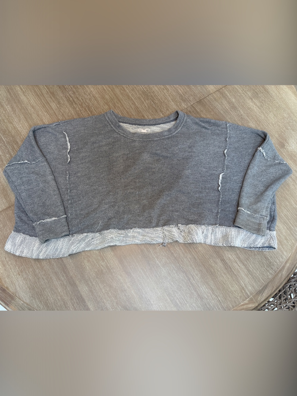 Melrose and Market Light Gray Marled Knit Sweater
